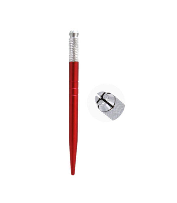قلم میکروبیلدینگ ساده قرمز